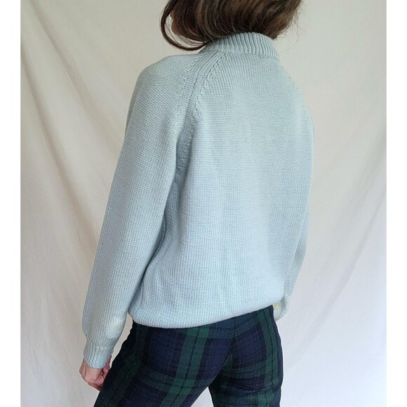 1950s Cable Knit Wool Sweater: Vintage Obermeyer Ski, Made in Italy - Picture 4 of 13